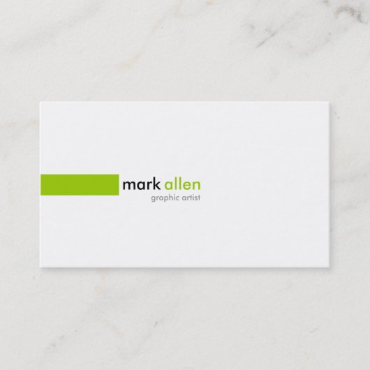 Aangepast modern 519B Visitekaartje (Voorkant)