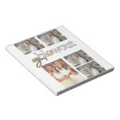 Aangepast modern 5 fotocollage | Bachelorette Part Notitieblok (Schuin)