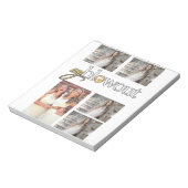 Aangepast modern 5 fotocollage | Bachelorette Part Notitieblok (Linkerzijde)