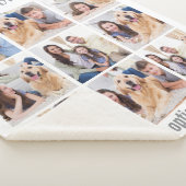 Aangepast modern 9 fotocollage sherpa deken (3/4)