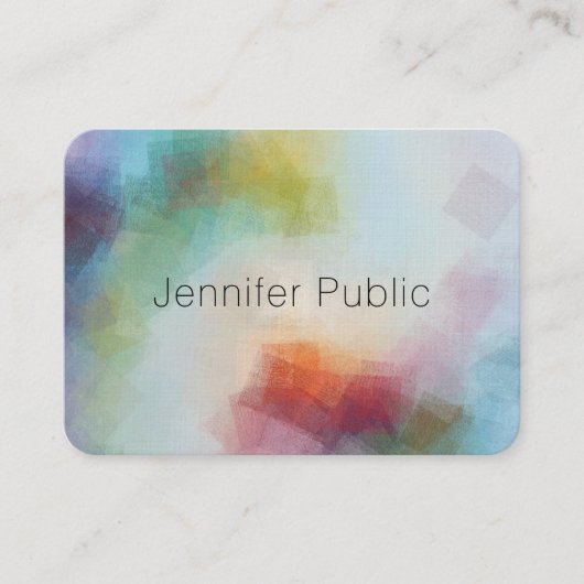 Aangepast, modern Abstract art, elegant Visitekaartje (Voorkant)