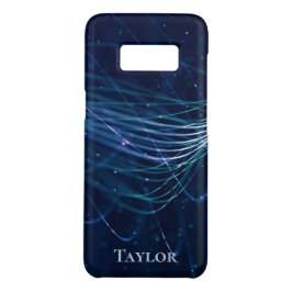 Aangepast modern Abstract blauw iPhone 15 Case