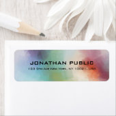 Aangepast modern Abstract elegant Etiket (Insitu)