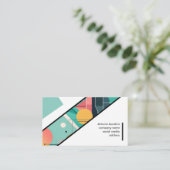 Aangepast modern abstract minimalistisch Visitekaa Visitekaartje (Staand voorkant)