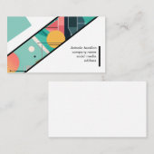 Aangepast modern abstract minimalistisch Visitekaa Visitekaartje (Voorkant / Achterkant)