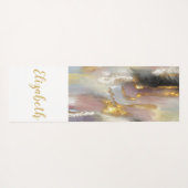 Aangepast modern Abstract roze goud Yogamat (Achterkant (horizontaal))