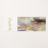 Aangepast modern Abstract roze goud Yogamat (Voorkant (horizontaal))