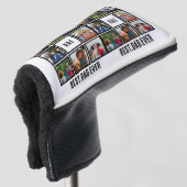 Aangepast modern BDE Beste pap ooit 8 Foto collage Golfheadcover (3/4 voorkant)