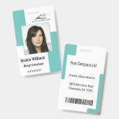 Aangepast modern bedrijfsformulier voor ID-kaart B Badge (Front & Back)