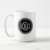 Aangepast modern bedrijfslogo merk koffie koffiemok (Links)