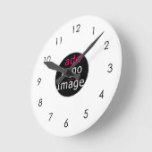 Aangepast modern bedrijfsmerk voor speciale aanbie ronde klok (Hoek)