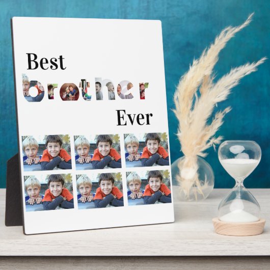 Aangepast modern beste broeder ooit 13 Fotocollage Fotoplaat (Zijkant)