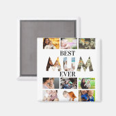 Aangepast modern beste muis ooit 12 fotocollage magneet (Voorkant / Achterkant)