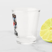 Aangepast modern beste tante op 8 Foto Collage Shot Glas (Rechts)