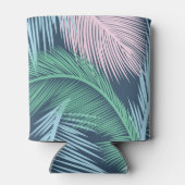 Aangepast modern bloemtropisch palmbladpatroon: blikjeskoeler (Achterkant)