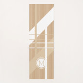 Aangepast modern blokpatroon met streepjespatroon  yogamat (Voorkant)