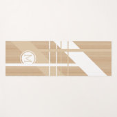 Aangepast modern blokpatroon met streepjespatroon  yogamat (Voorkant (horizontaal))