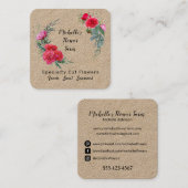 Aangepast modern Boerderij met flesvormige flessen Vierkante Visitekaartje (Voorkant / Achterkant)