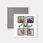 Aangepast modern bonus pa Stepdad 4 Foto Collage Magneet (Voorkant / Achterkant)