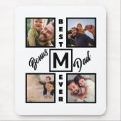 Aangepast modern bonus pa Stepdad 4 Foto Collage Muismat (Voorkant)