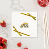 Aangepast modern bouwdeppel — Truck Theme Paper Servet (Insitu)