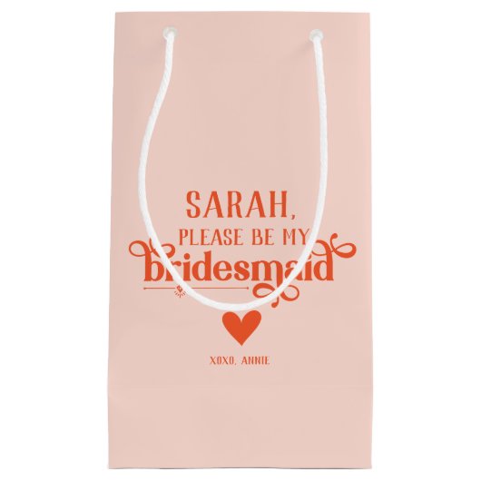 Aangepast modern briefvormig voorstel klein cadeauzakje (Voorkant)