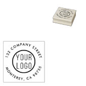 Aangepast Modern Business Logo Company Retouradres Rubberstempel (Gestempeld)