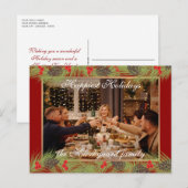 Aangepast modern Classic Gelukkig Holiday Seizoen Briefkaart (Voorkant / Achterkant)