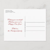 Aangepast modern Classic Gelukkig Holiday Seizoen Briefkaart (Achterkant)