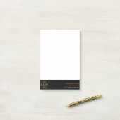 Aangepast modern eenvoudig bedrijfslogo profession post-it® notes (Op bureau)