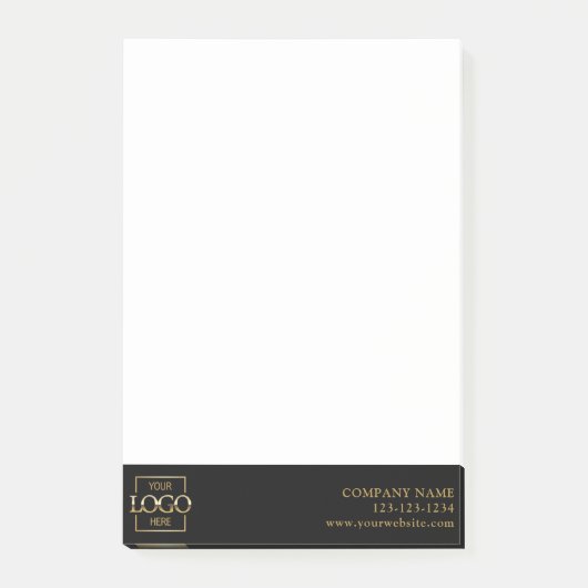 Aangepast modern eenvoudig bedrijfslogo profession post-it® notes (Voorkant)