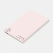 Aangepast modern eenvoudig bedrijfslogo profession post-it® notes (Schuin)