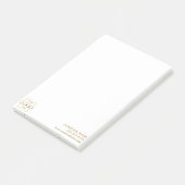 Aangepast modern eenvoudig bedrijfslogo profession post-it® notes (Schuin)