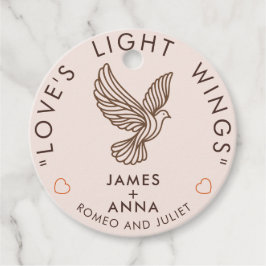 Aangepast Modern Elegaant Stijlvol Hart Citaat voo Bedankjes Labels