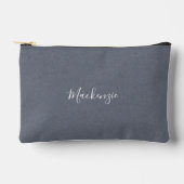 Aangepast modern elegant blauw grijs linen etui (Voorkant)