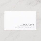 Aangepast, modern, elegant, eenvoudig visitekaartje (Achterkant)