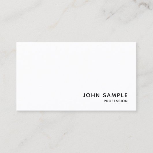 Aangepast, modern, elegant, eenvoudig visitekaartje (Voorkant)