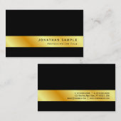 Aangepast, modern, elegant Gold-design Visitekaartje (Voorkant / Achterkant)