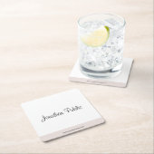 Aangepast, modern, elegant handgeschreven, eenvoud kartonnen onderzetters (Insitu)