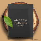 Aangepast modern, elegant, luxe tekst van luxe kwa planner