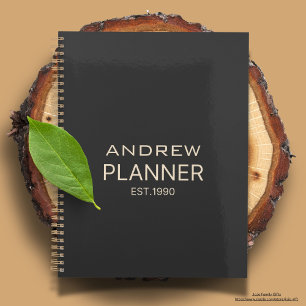 Aangepast modern, elegant, luxe tekst van luxe kwa planner