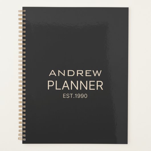 Aangepast modern, elegant, luxe tekst van luxe kwa planner (Voorkant)