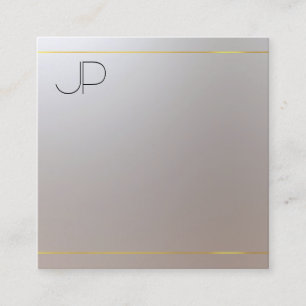Aangepast, modern, elegant Professional Faux Gold Vierkante Visitekaartje
