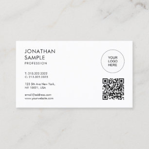 Aangepast modern Elegant Professioneel Minimal Des Visitekaartje