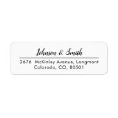 Aangepast modern etiket (Voorkant)