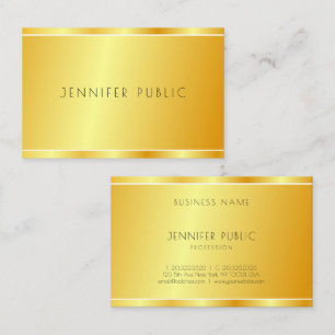 Aangepast, modern Faux Gold Professional elegant Visitekaartje