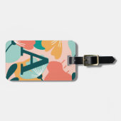 Aangepast modern Floral AcrylBagagelabel Bagagelabel (Voorkant horizontaal)