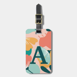 Aangepast modern Floral AcrylBagagelabel Bagagelabel