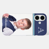 Aangepast modern foto-Afbeelding monogram personal Case-Mate iPhone Case (Achterkant (horizontaal))