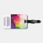 Aangepast modern fotoontwerp bagagelabel (Achterkant horizontaal)